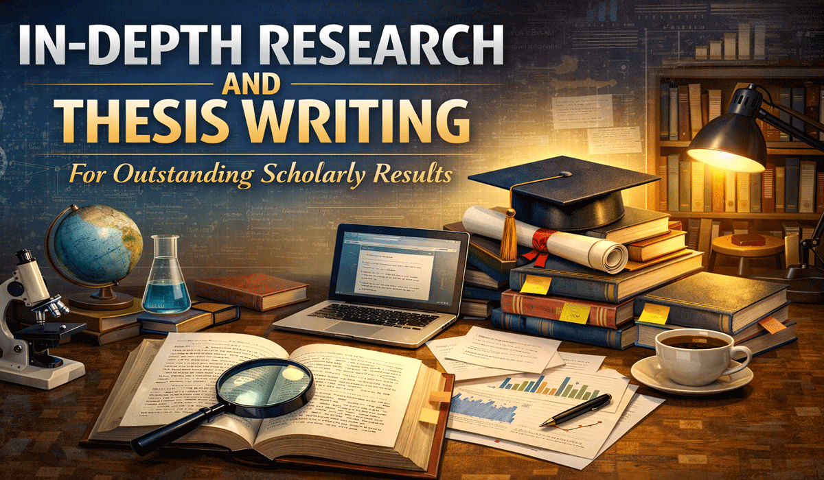 In-Depth Research And Thesis Writing for Outstanding Scholarly Results